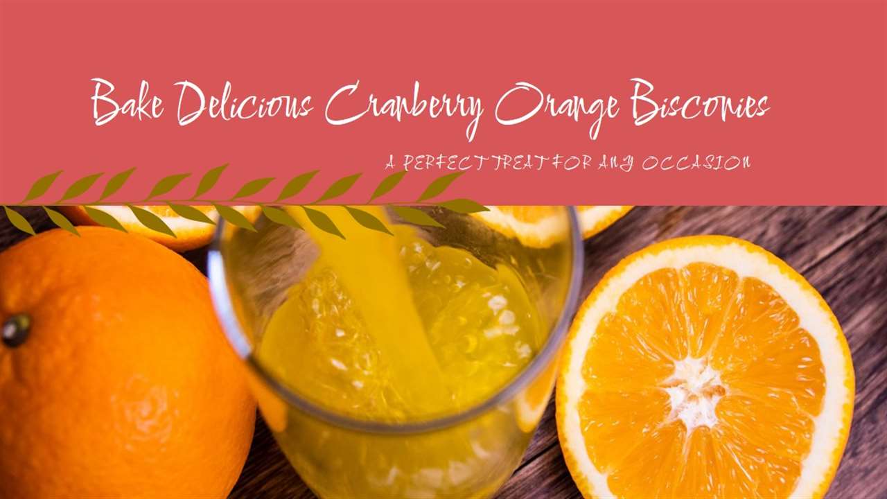 Cranberry Orange Bisconie Recipe